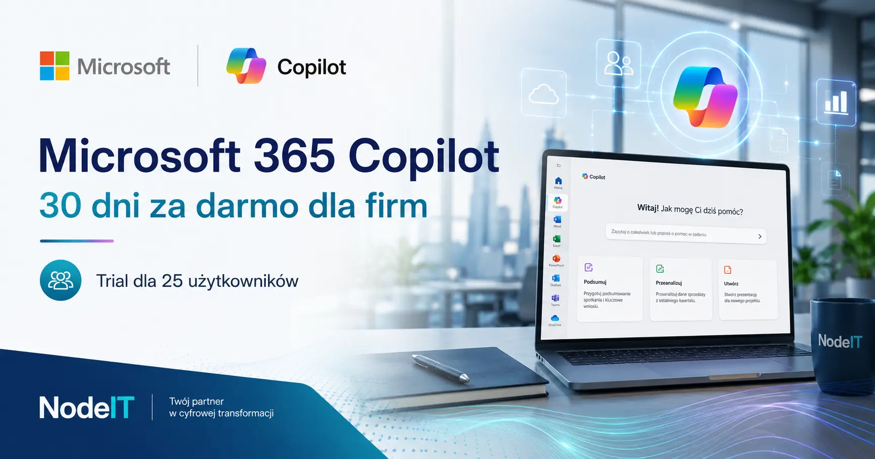 Microsoft 365 Copilot Business – bezpłatny 30-dniowy trial dla firm